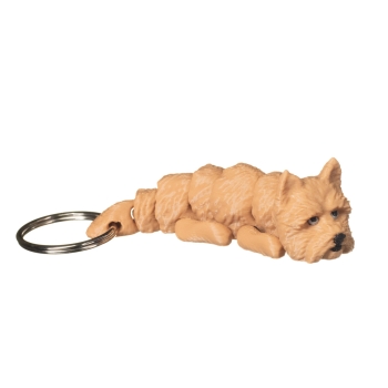 Brelok 3D cairn terrier charakterystyczna szorstka sierść